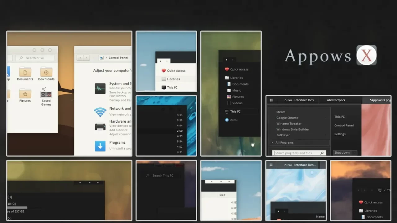 Appows X Theme For Windows 10 Appows X Theme For Windows 10