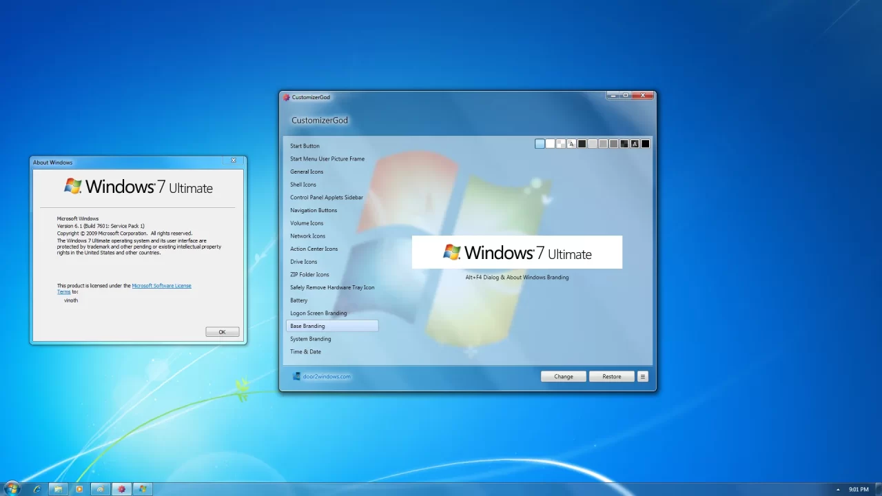 CustomizerGod Base Branding