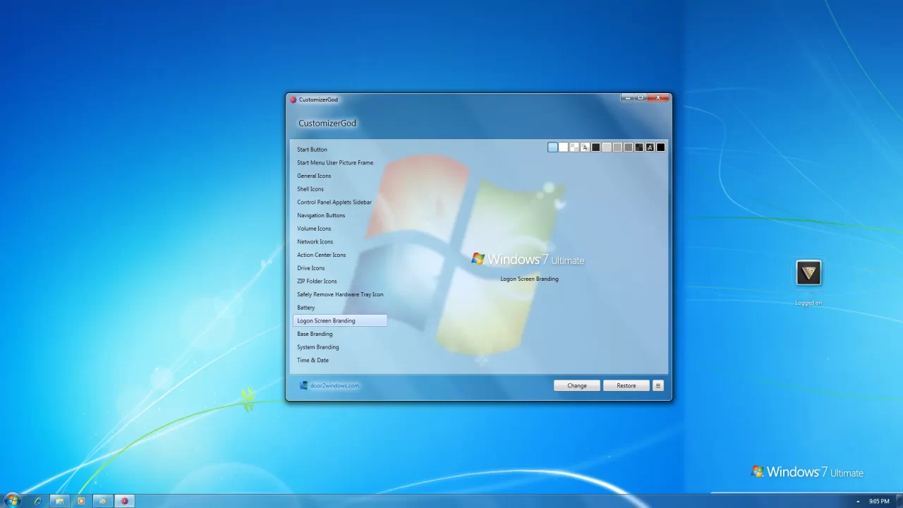 CustomizerGod Logon Screen Branding
