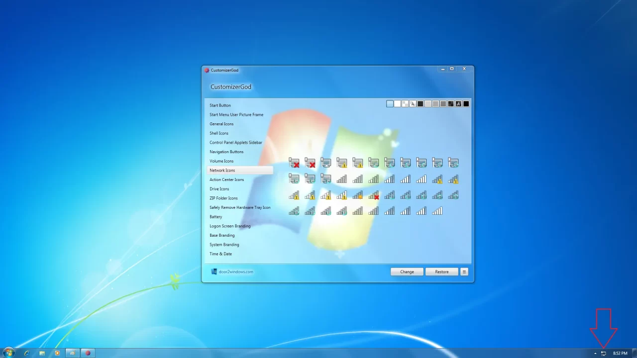 CustomizerGod Network Icons