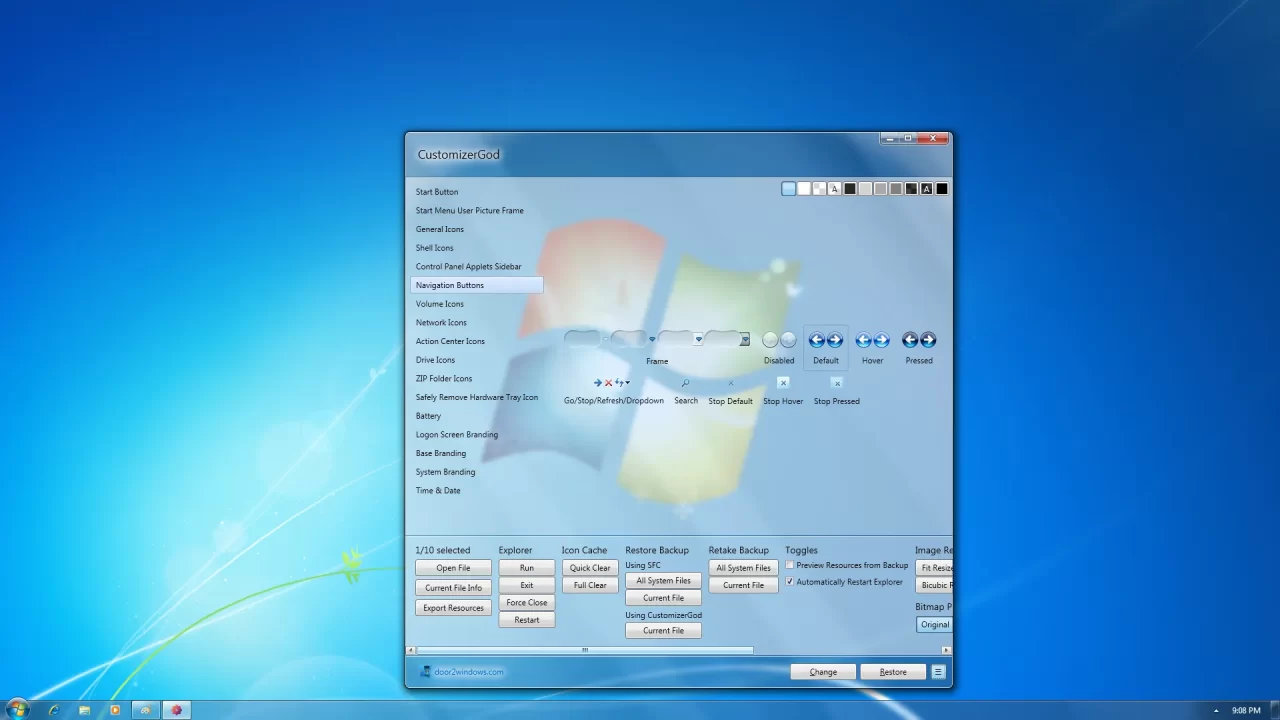 CustomizerGod Setting