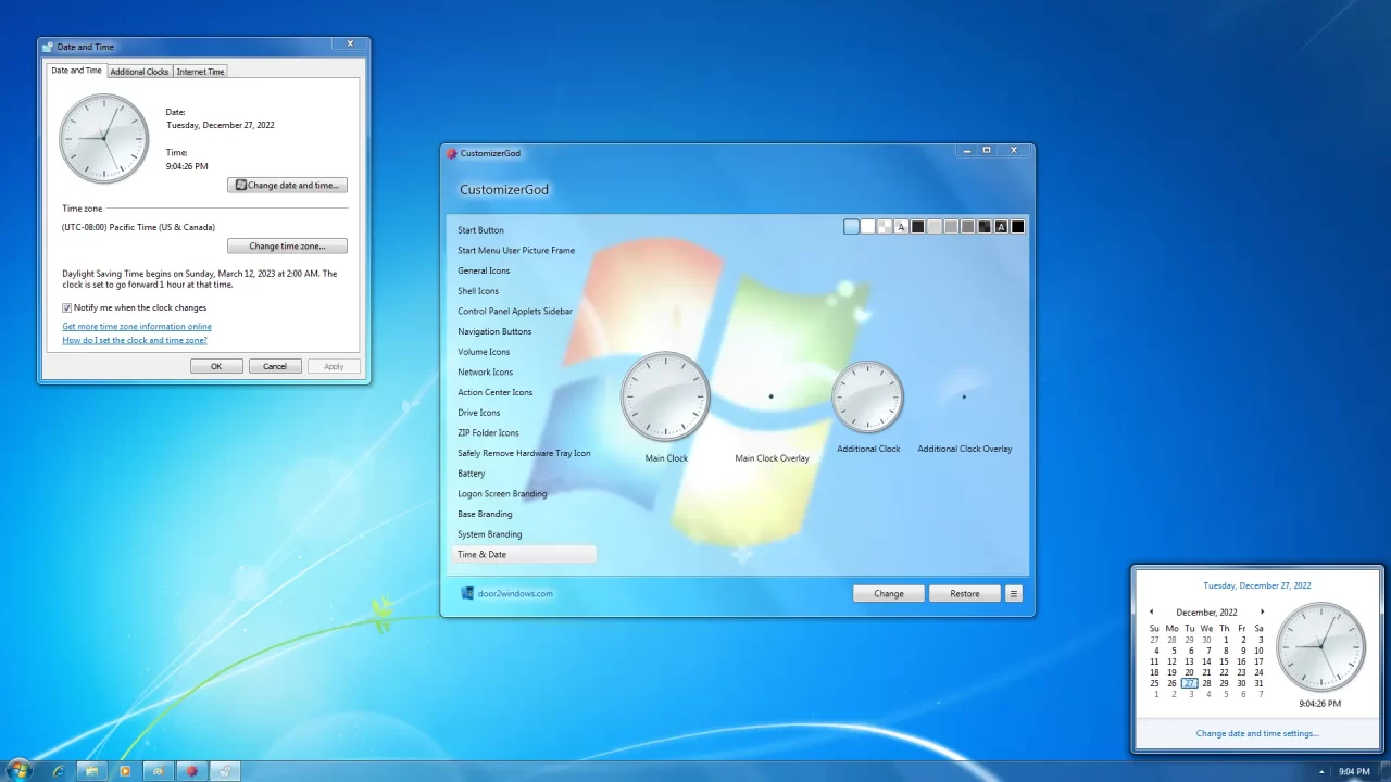 CustomizerGod Time Date