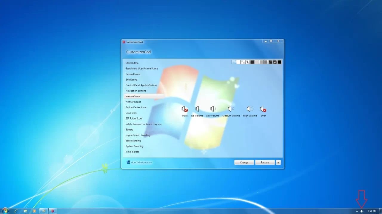 CustomizerGod Volume Icons