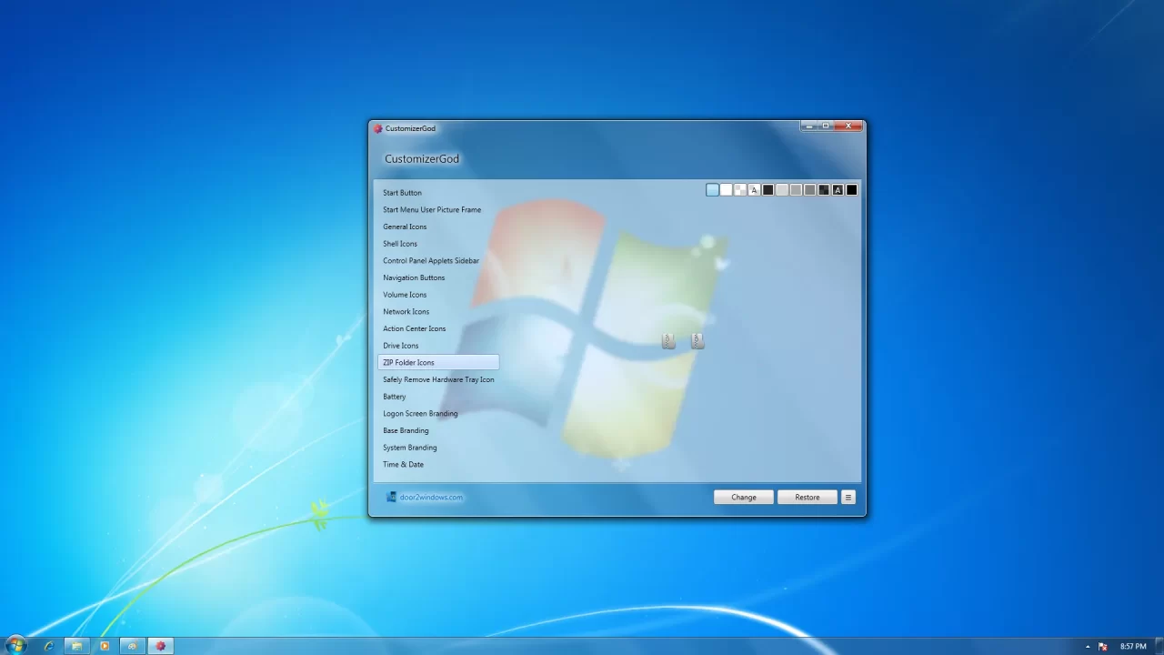 CustomizerGod Zip Folder Icons