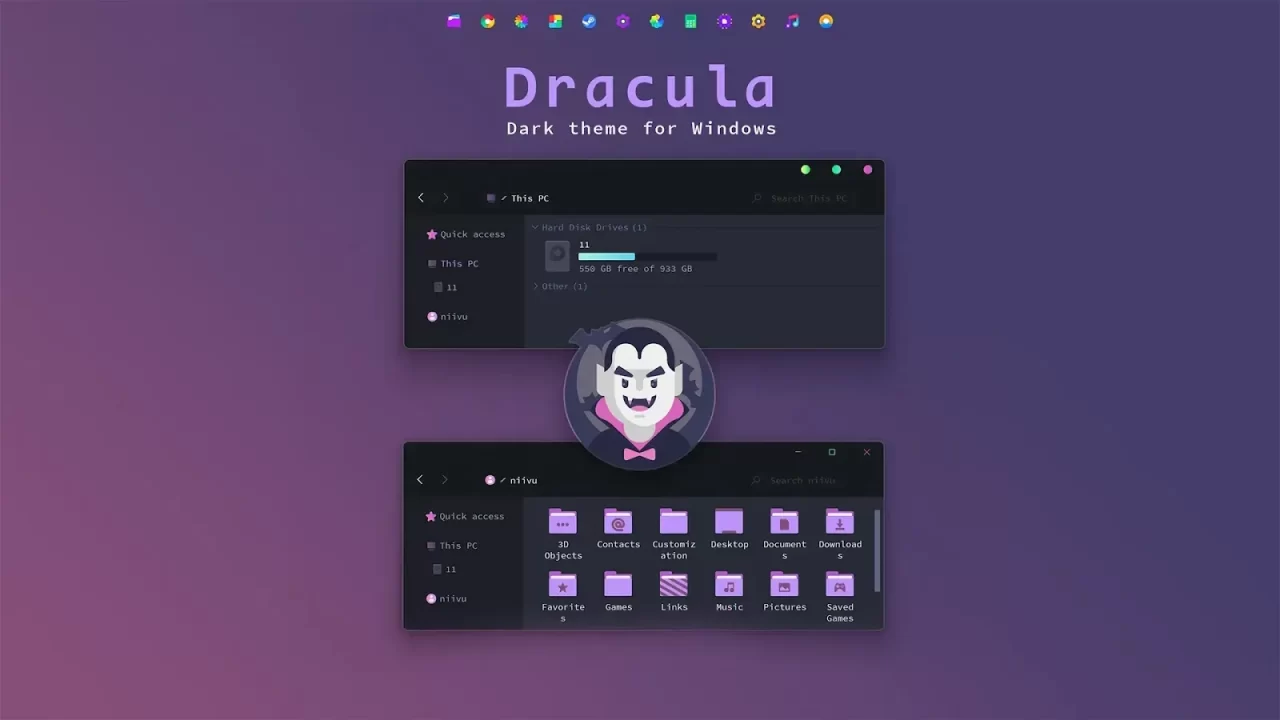 Dracula Theme For Windows