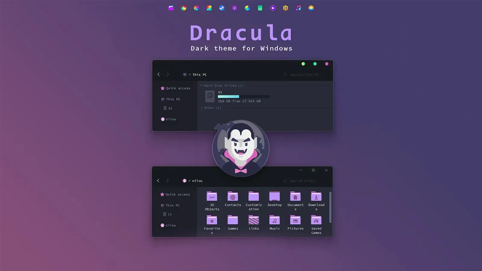 Dracula Theme For Windows