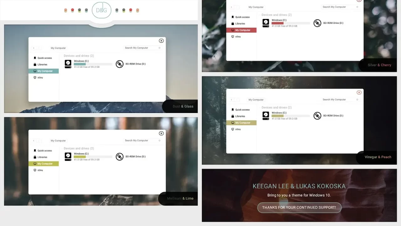 Dust and Glass Theme For Windows 10 Dust and Glass Theme For Windows 10