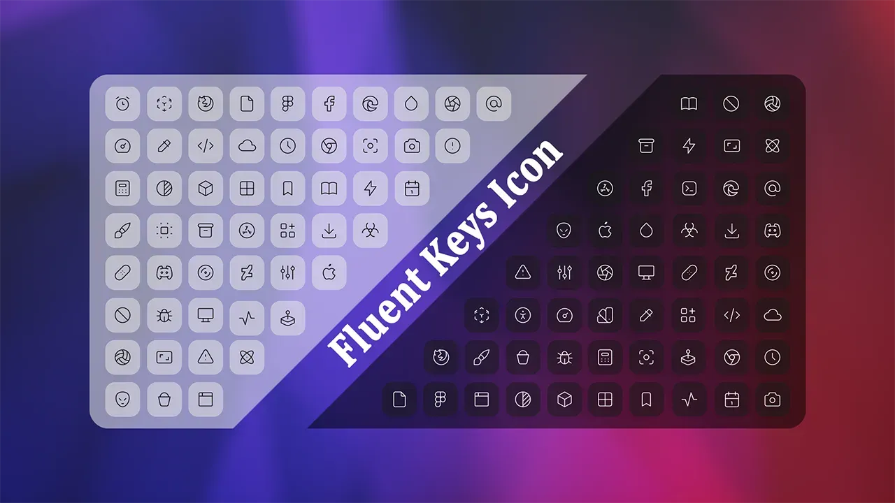 Fluent Keys Icon