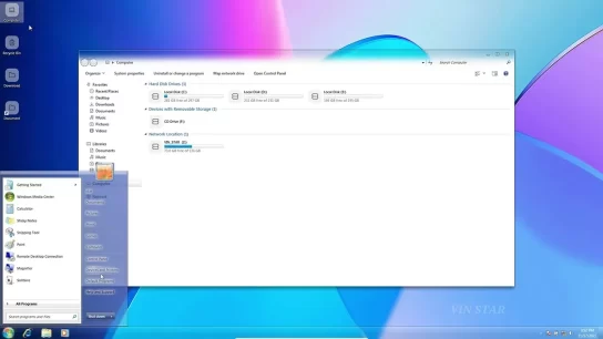 glow air Theme for Windows 7