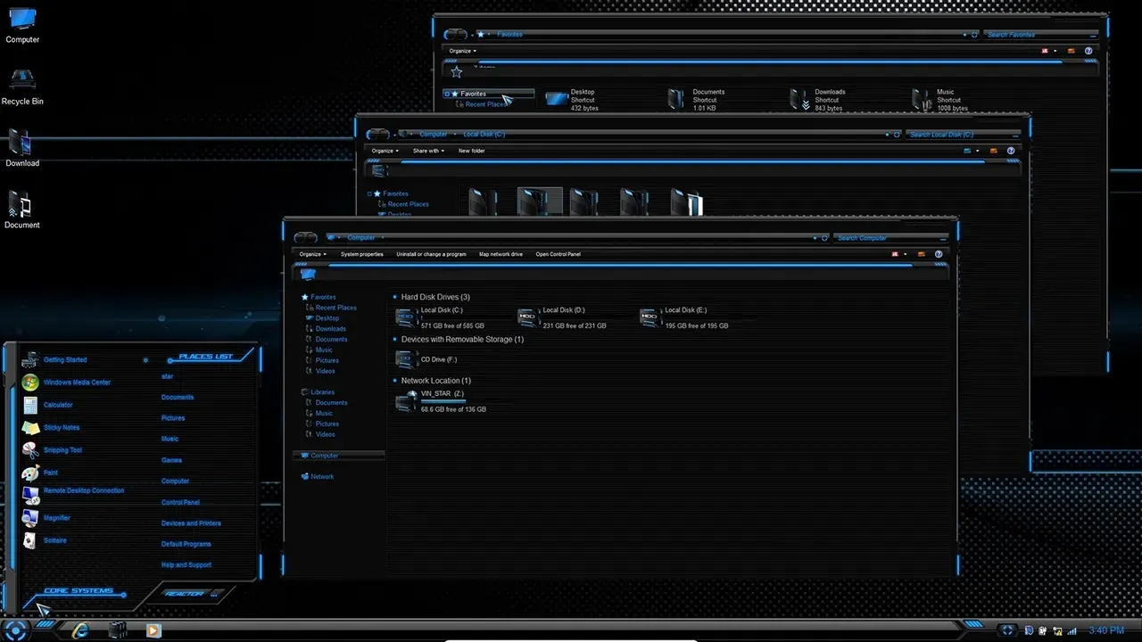 HUD Evolution Premium Theme For Windows 7