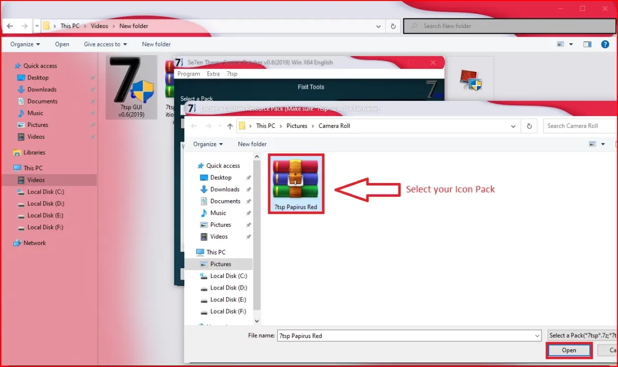 How to Install 7tsp GUI icon pack