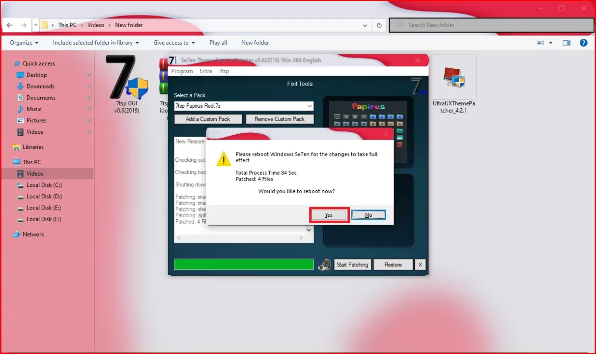 How to Install 7tsp GUI icon pack