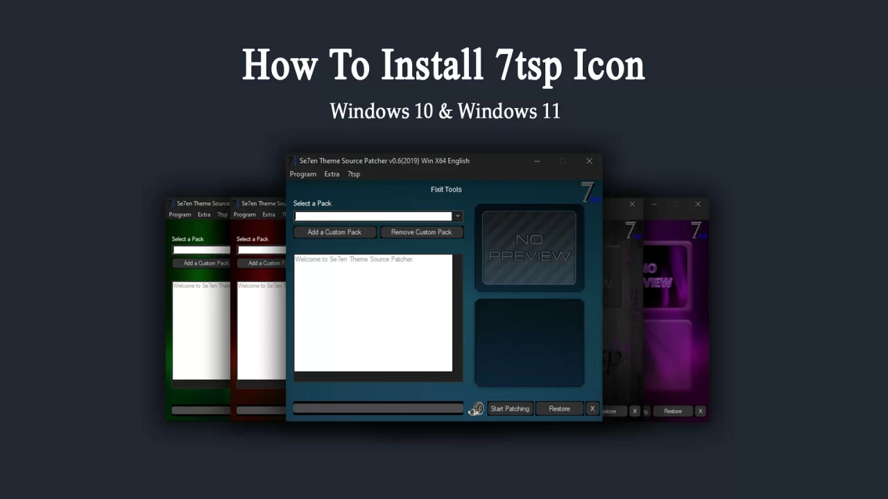 How to install 7tsp icon pack How to install 7tsp icon for windows - 7TSP Icon pack