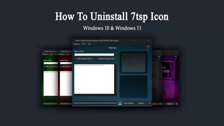 How to uninstall 7tsp icon pack How to uninstall 7tsp icon pack