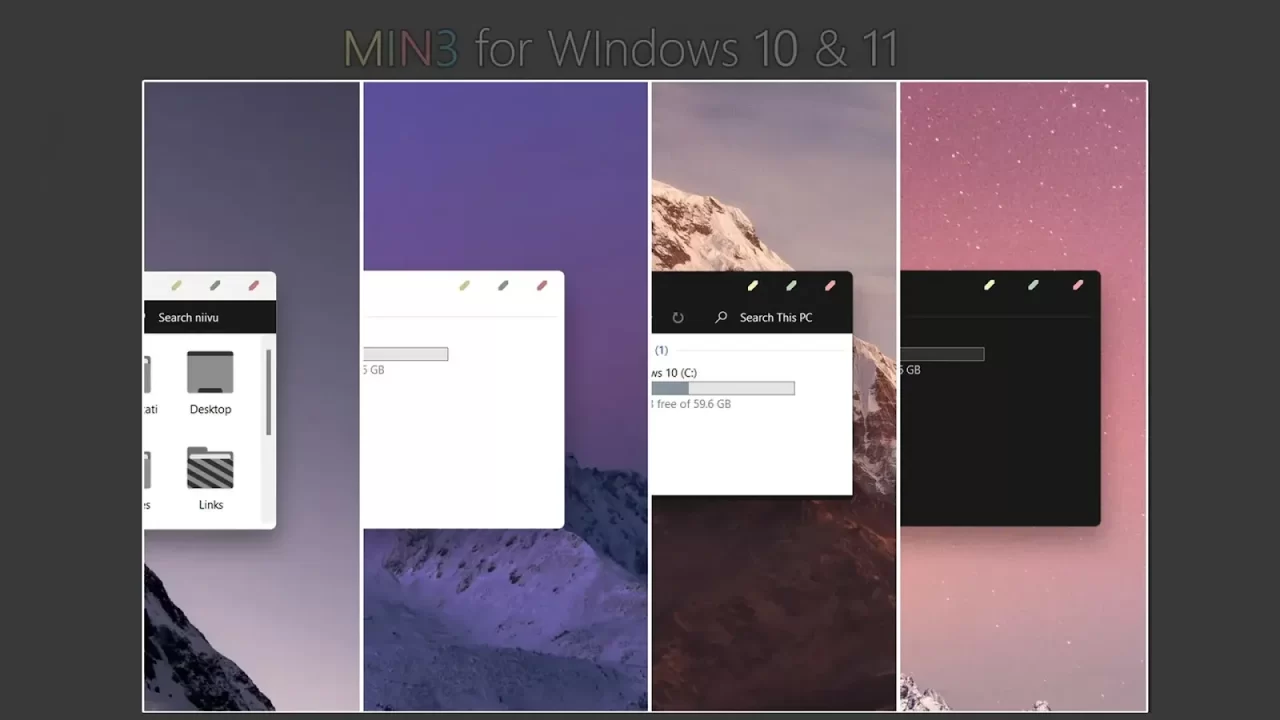 MIN3 Theme For Windows 10 & 11 MIN3 Theme For Windows