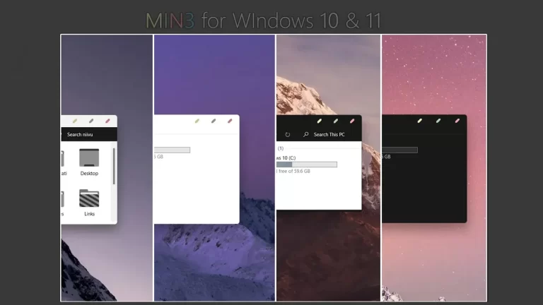 MIN3 Theme For Windows 10 & 11 MIN3 Theme For Windows