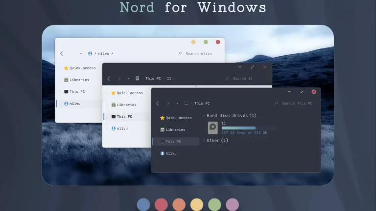 Nord Theme For Windows