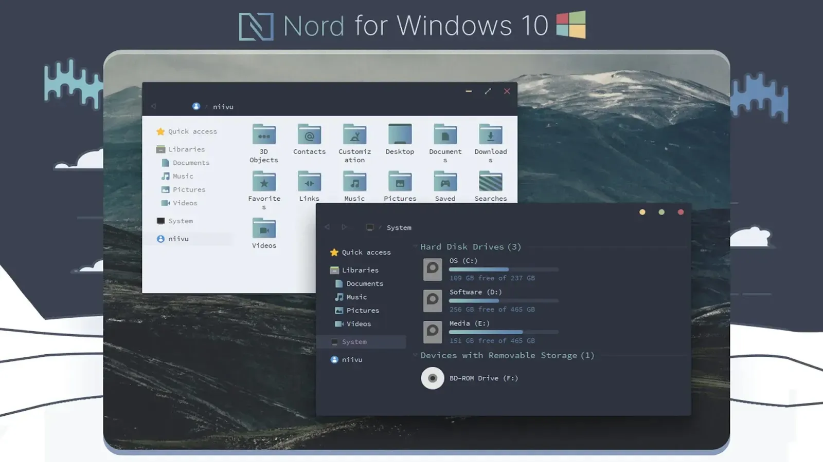 Nord Theme For Windows 10