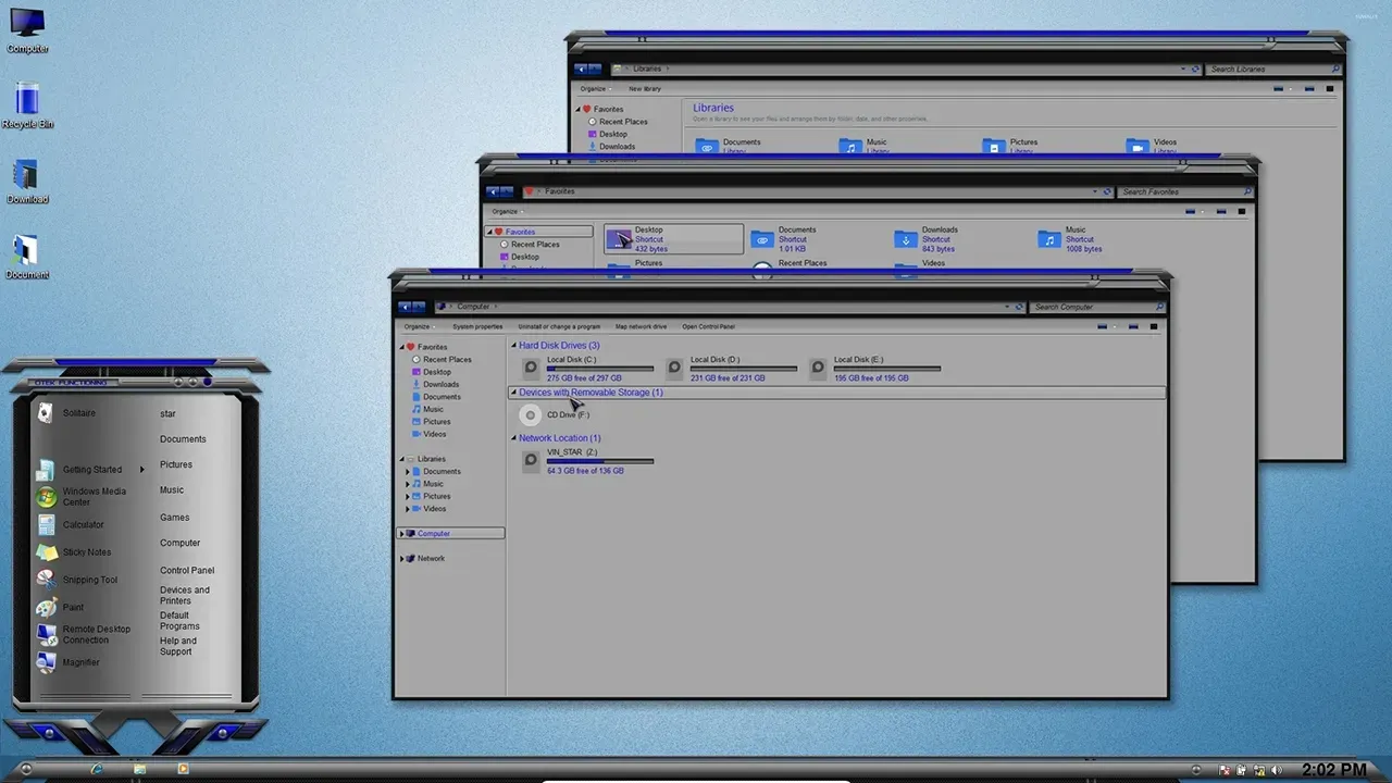 Otek Blue Theme for Windows 7