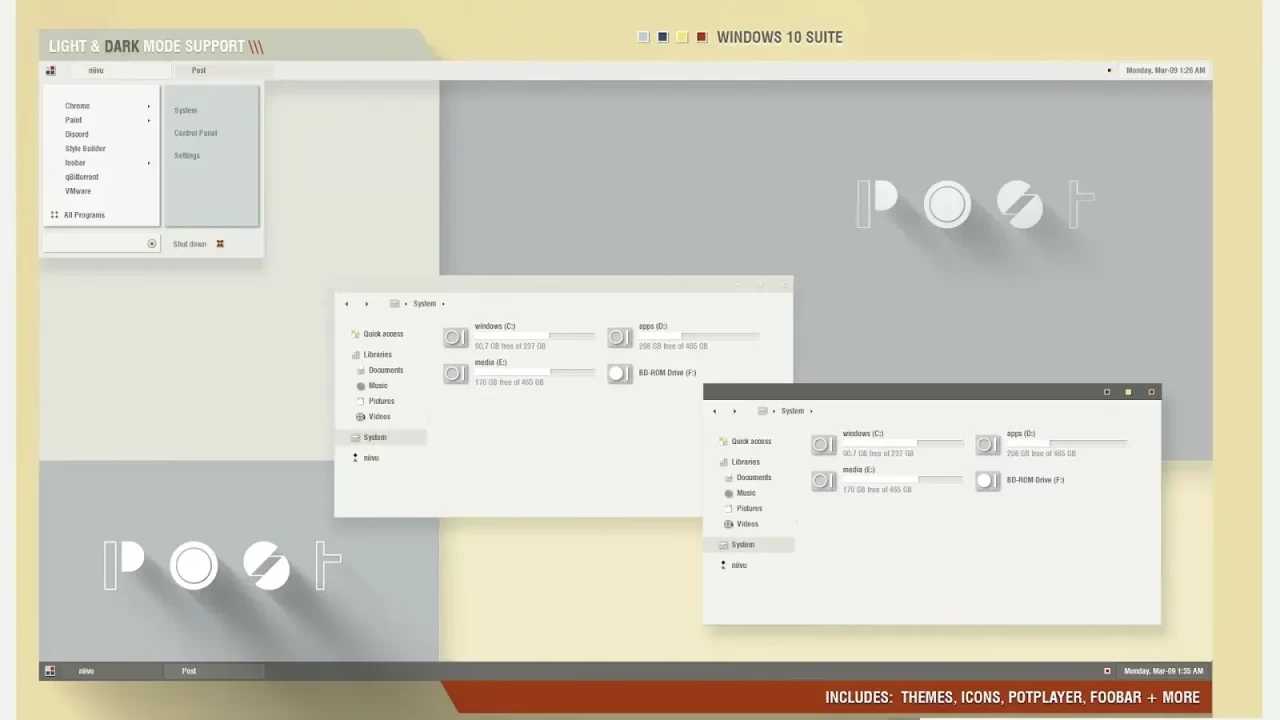 POST Theme For Windows 10