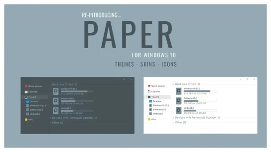 Paper Theme For Windows 10