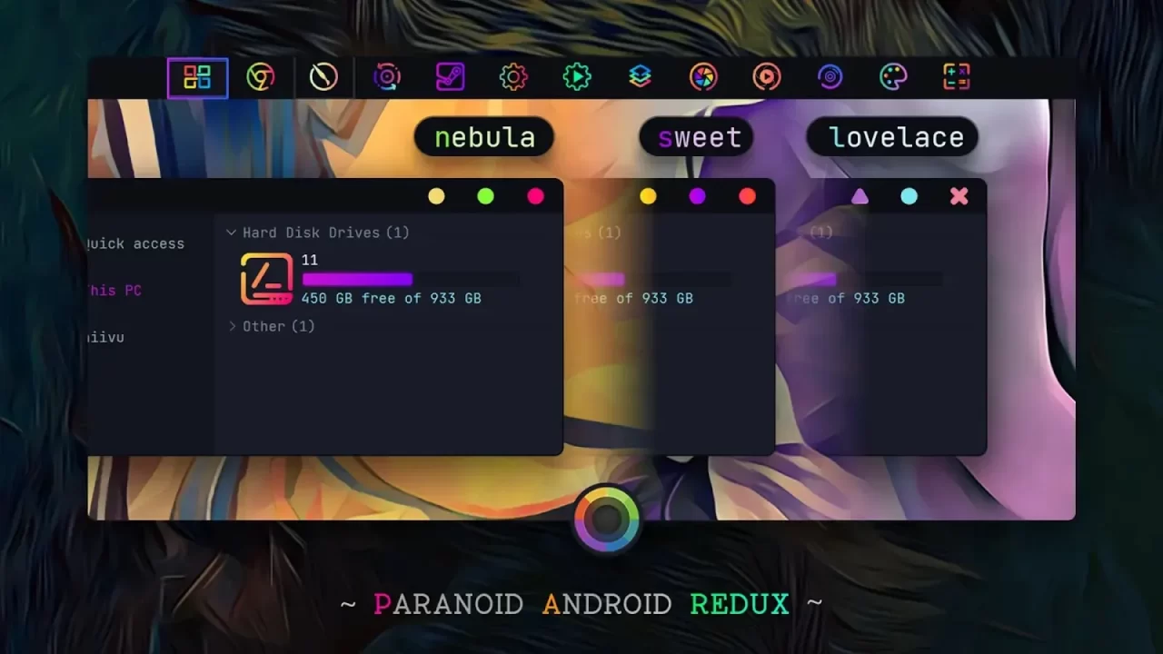 Paranoid Android Redux Theme For Windows