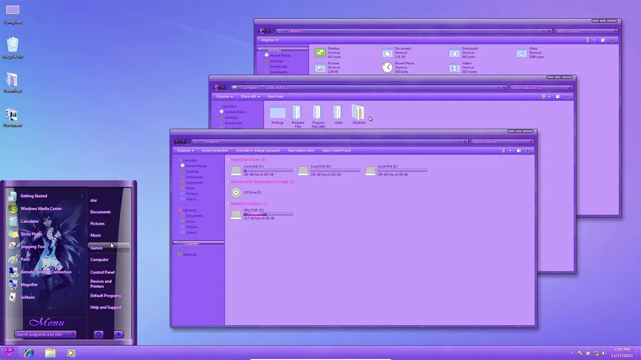 Pixie Dust Theme for Windows 7