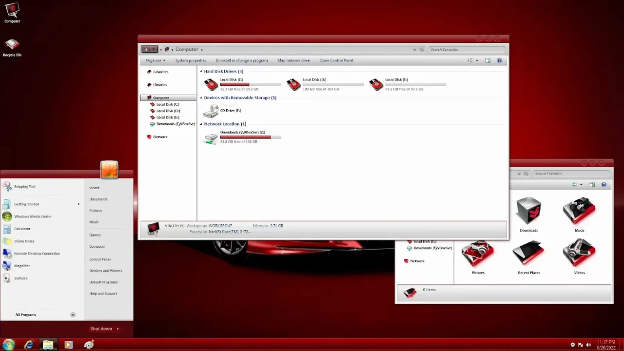 RED ICE Theme For Windows 7 RED ICE Theme For Windows 7