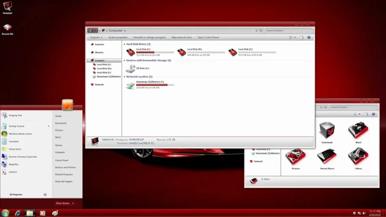 RED ICE Theme For Windows 7 RED ICE Theme For Windows 7