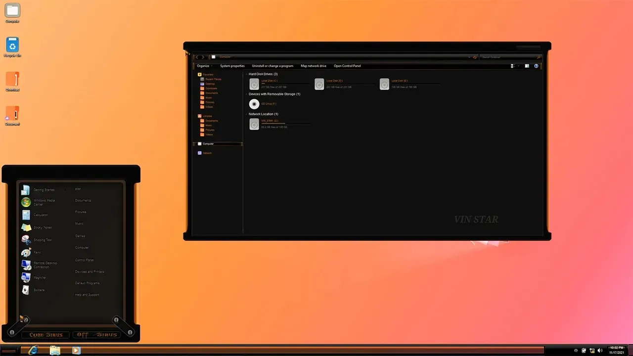 Sirus V Theme For Windows 7 Sirus V Theme for Windows 7