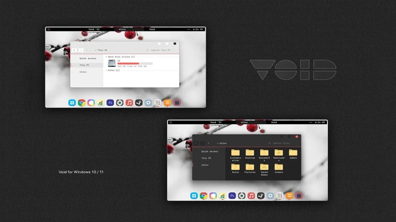 Void Theme For Windows 10 & 11 Void Theme For Windows