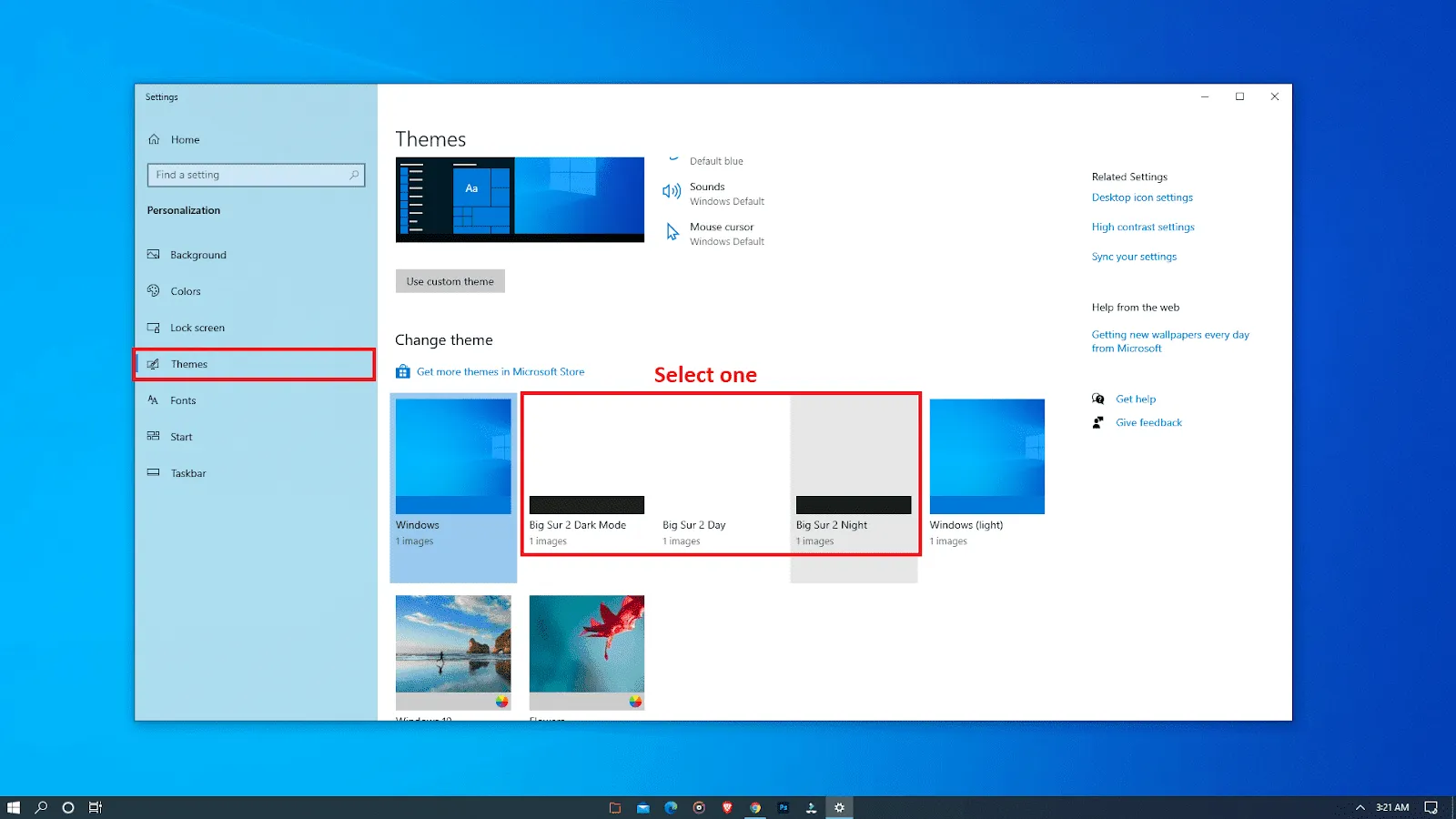 How To Change Windows 10 Custom Themes