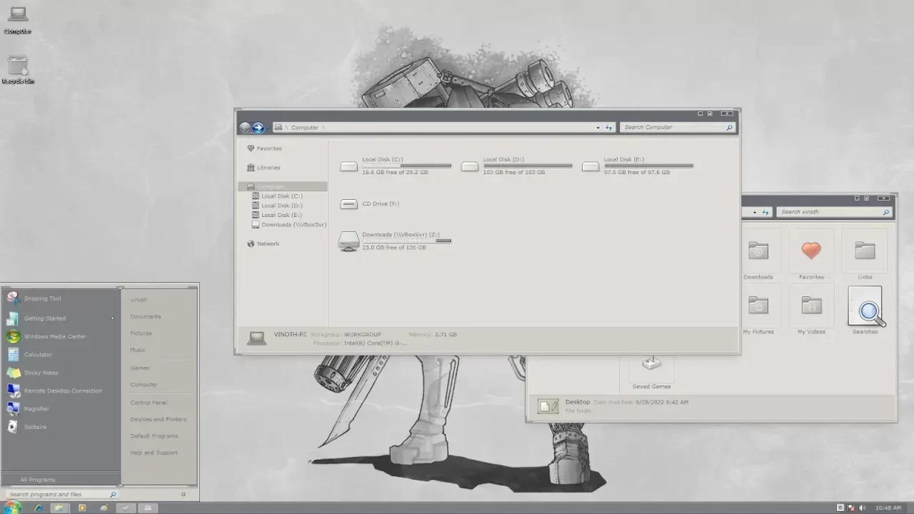 Ashen Theme For Windows 7