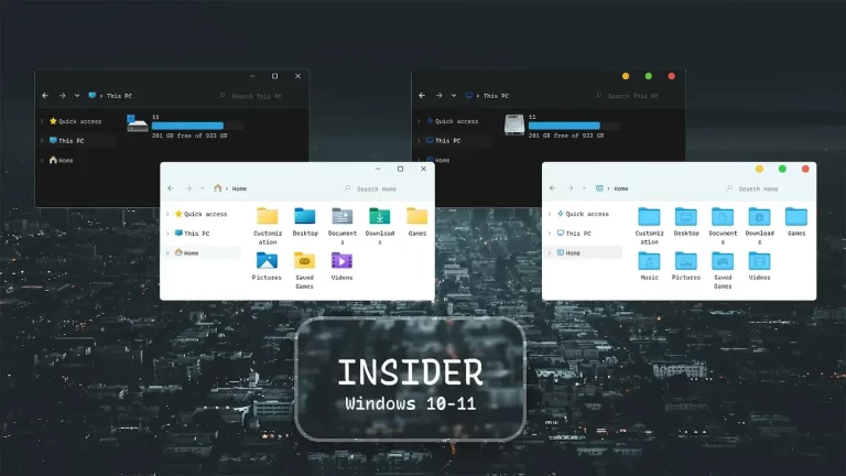 INSIDER Theme For Windows 10 & 11 INSIDER Theme For Windows