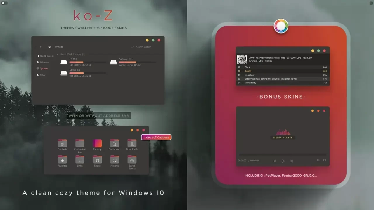 Ko Z Theme for Windows 10 Ko Z Theme for Windows 10