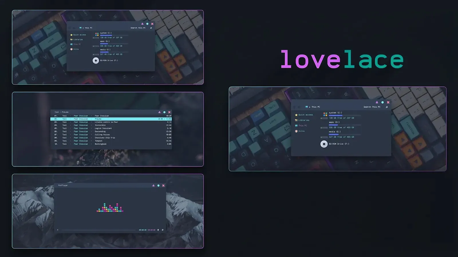 Lovelace Theme For Windows 10