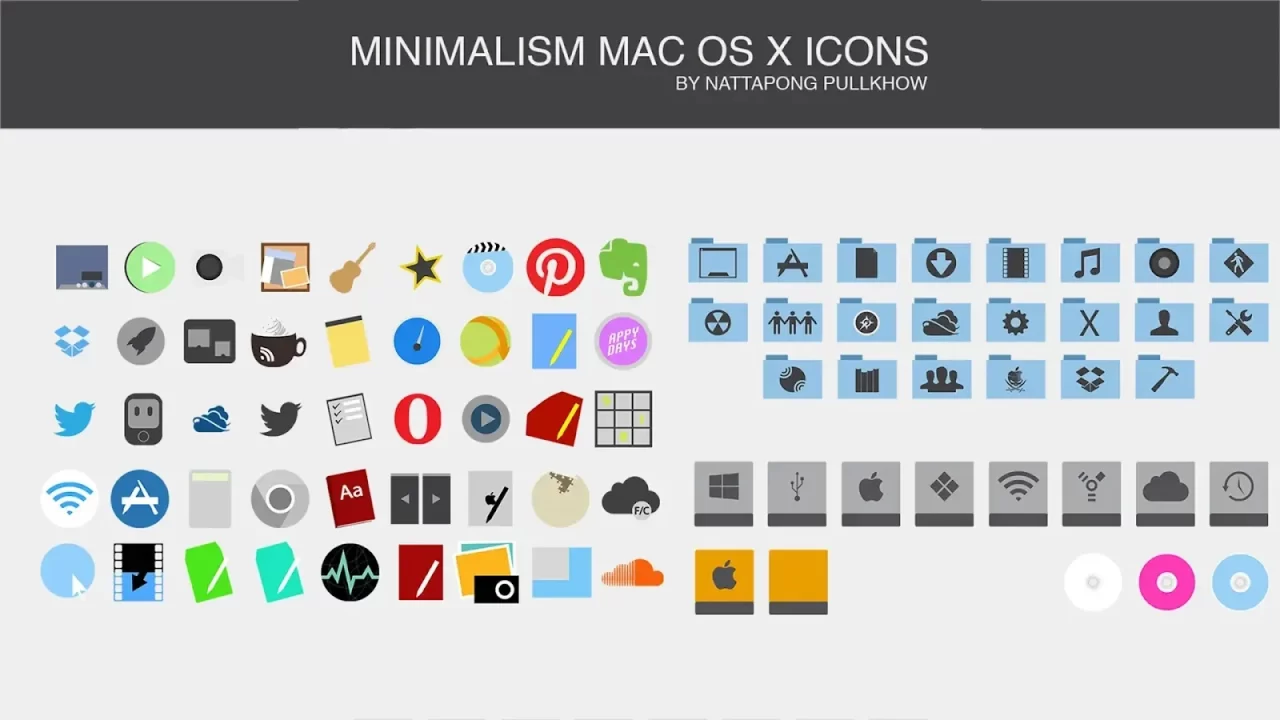 OS X Minimalism Icon Pack OS X Minimalism