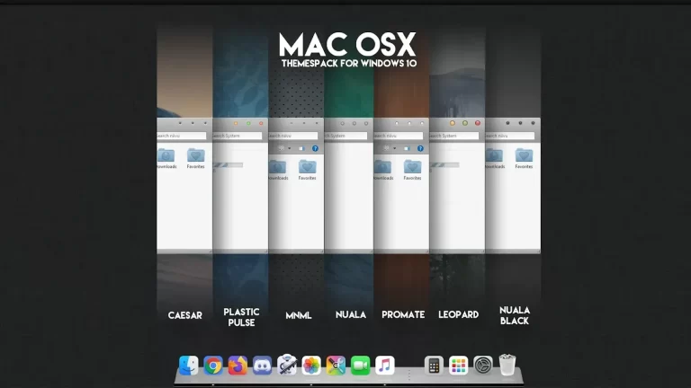 mac OSX Theme For Windows 10