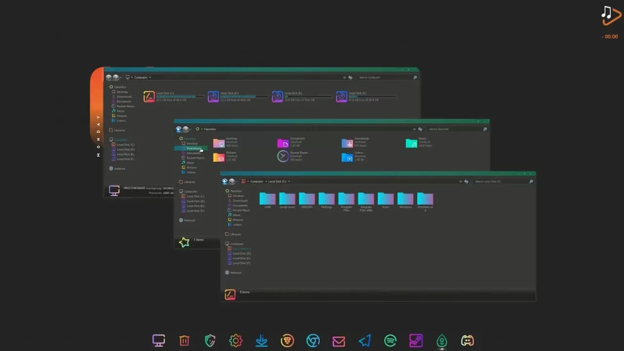 Sweet Paranoia iPack 0.2 For Windows moon vs windows 7 theme