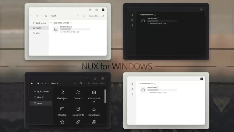 NUX Theme For Windows 10 & 11 NUX Theme For Windows