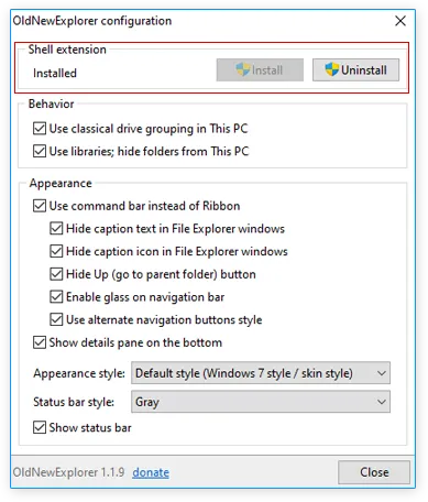 A Complete explanation of OldNewExplorer oldnewexplore shell extension