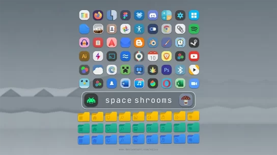 Space Shrooms Icons