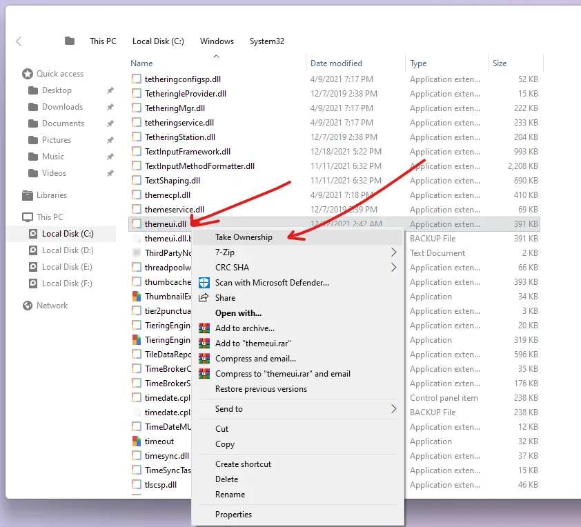 How to patch your windows 8,10,11 themeui.dll