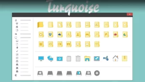 Turquoise Icon Pack