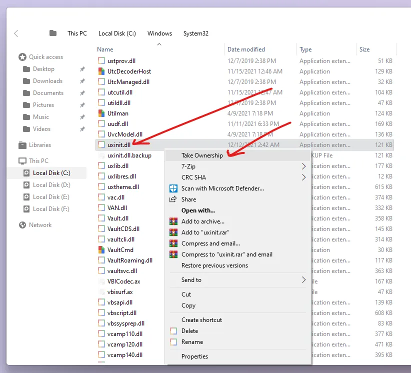 How to patch your windows 8,10,11 uxnit.dll