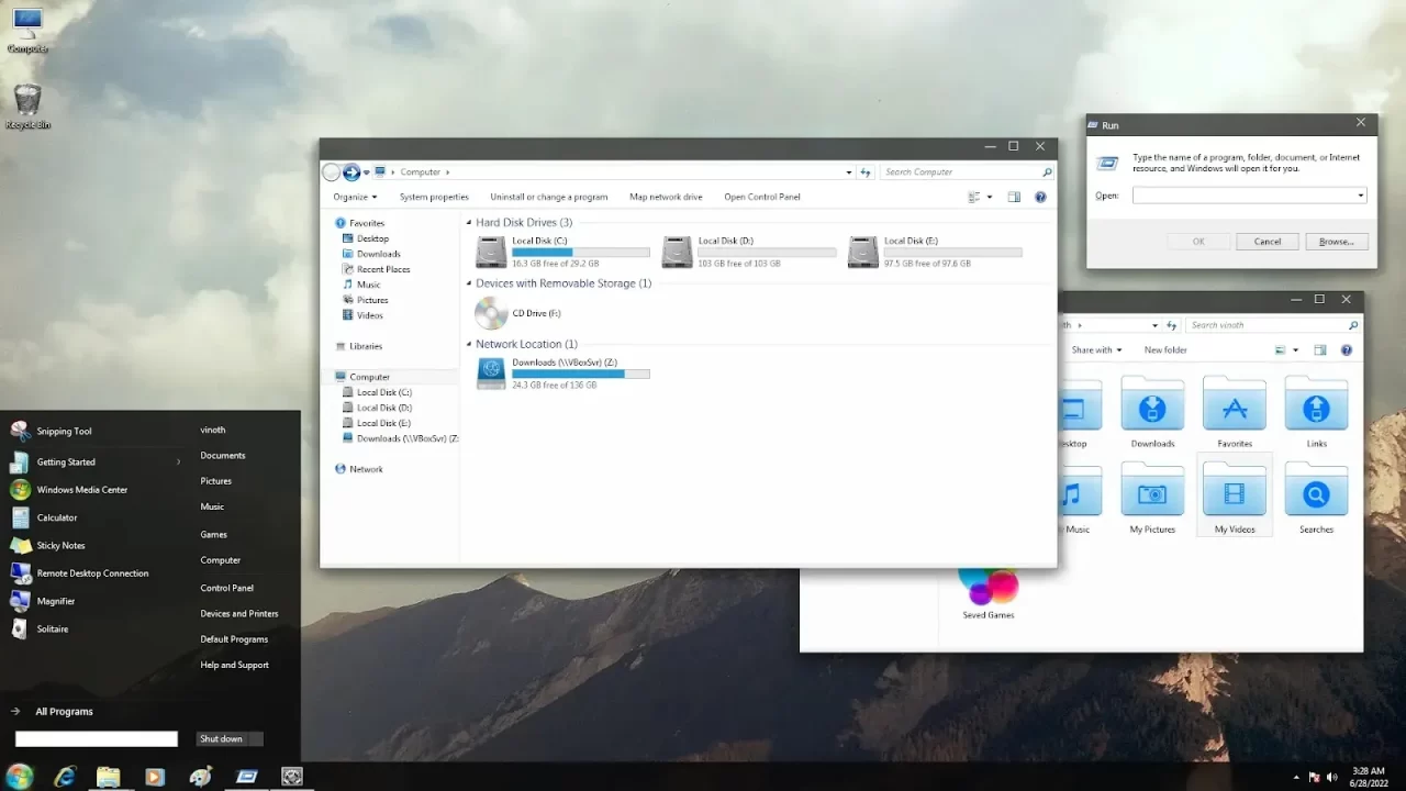 Windows 10 Darkness Theme For Windows 7 windows 10 darkness Theme for Windows 7