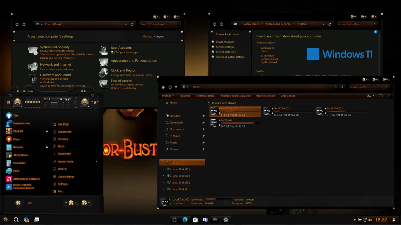 AC/DC Theme for Windows 11