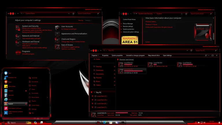 DreamLand Area 51 Theme for Windows 11 DreamLand Area 51 Theme for Windows 11