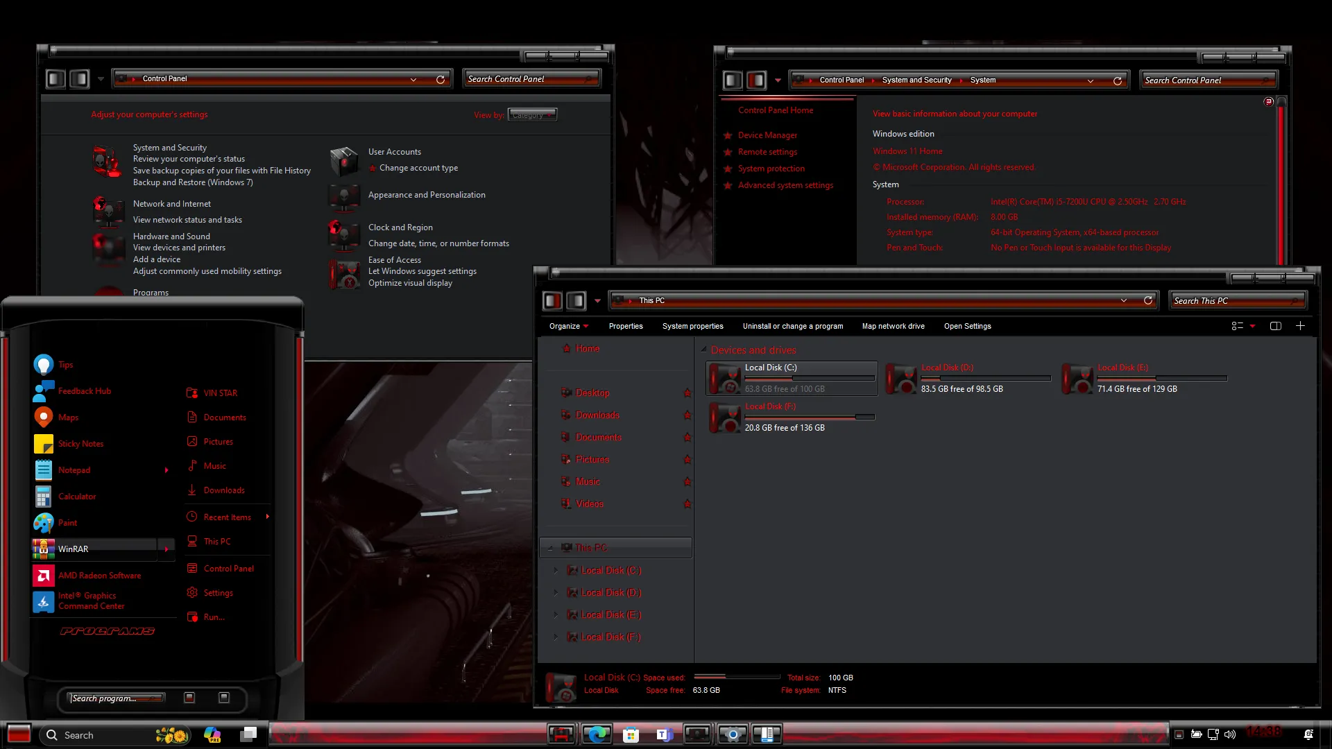 Pandorum Theme For Windows 11 » VIN STAR
