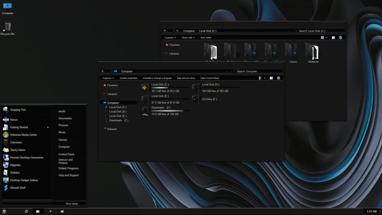 Alienware Dark Theme For Windows 7 Alienware Dark Theme For Windows 7